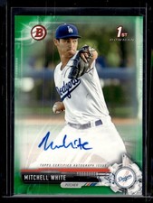 2017 Bowman #PA-MW Mitchell White Paper Prospect Autographs Green #/99