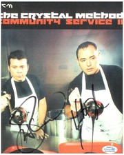 Crystal Method Signed Autographed 8x10 Photo ACOA
