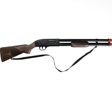 NEW Gonher Metal Pump Shotgun W Sling Pretend Play Style Toy Gun . Makes Sounds