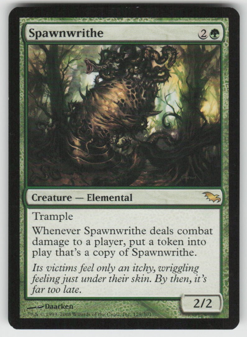 Spawnwrithe Rare Shadowmoor 129 MTG Moderately Played