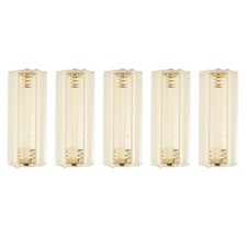 Flashlight Cylindrical 3 x AAA Battery Plastic Holder Box 5Pcs C8K55121