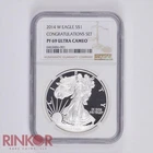 2014-W Congratulations Set 1oz Proof American Silver Eagle NGC PF 69
