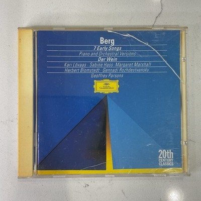 Berg Early Songs Der Wein Classical CD