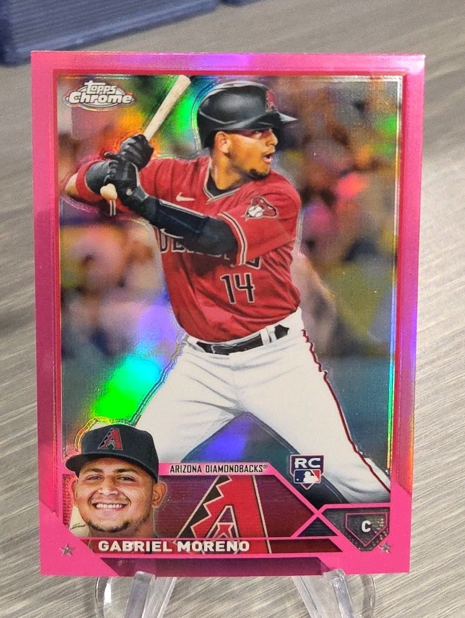 Gabriel Moreno 2023 Topps Chrome Pink Refractor Rookie #189 Diamondbacks RC