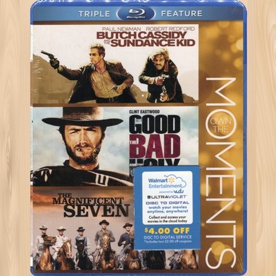 Robert Redford BUTCH CASSIDY AND THE SUNDANCE KID Magnificent Seven BLU-RAY 0409