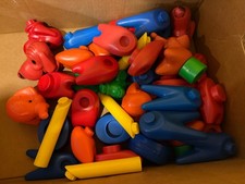 44 pcs. Tupperware Animals Giraffe Elephant and Dog Assembly Pieces BX81