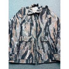 Vintage Neet Products Mens Medium Tiger Stripe Camo Field Jacket Made in USA