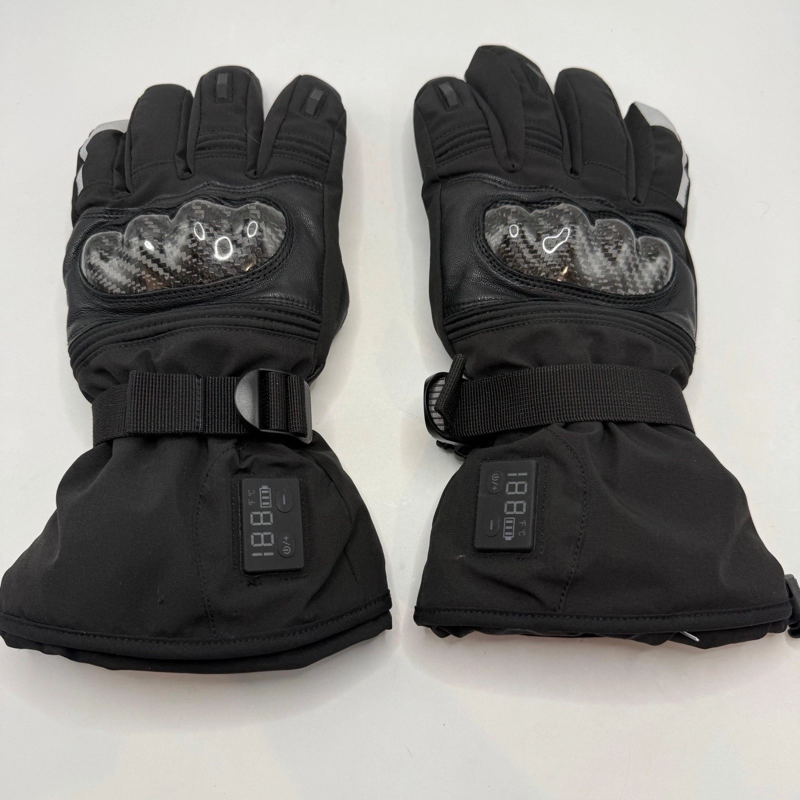 Electric Heated Gloves Rechargeable Winter Motorcycle Ski Snow Waterproof - XL