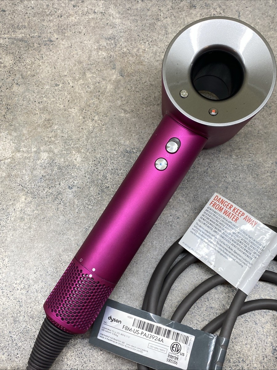 Dyson Supersonic HD01 Hair Dryer Fuchsia - Used -4 Attachments Dyson Supersonic HD01 Hair Dryer Fuchsia - Used -4 Attachments