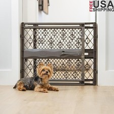 Expandable Dog Gate Indoor Pet Barrier Portable Adjustable Safety Gate New