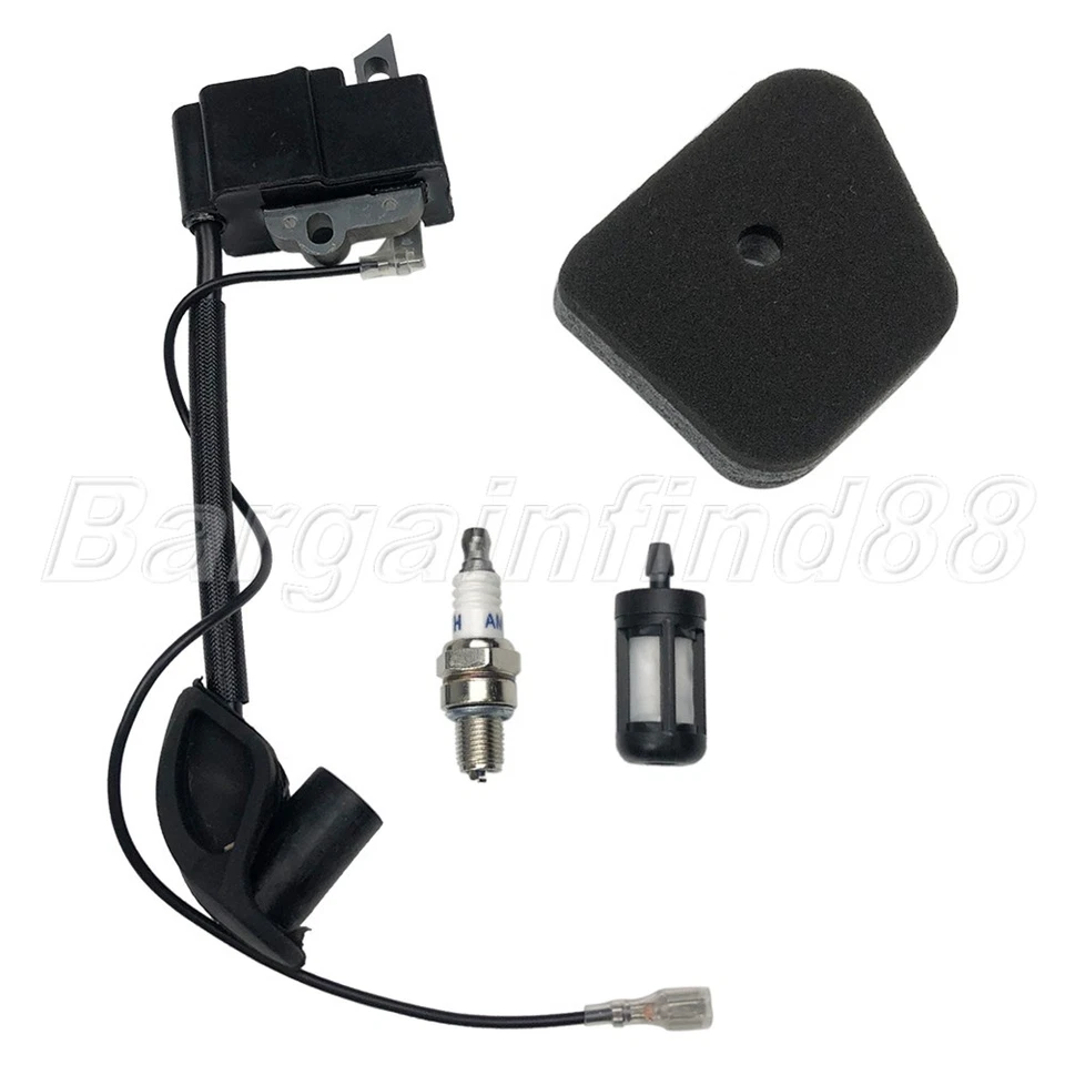 Replace Ignition Coil Module Air Filter Kit For Stihl FS90R FS100R FS110R FS130R - Image 3 of 4