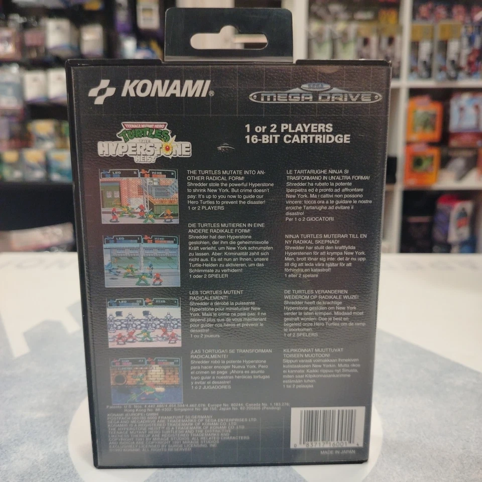 Teenage Mutanti Ninja Turtles The Hyperstone Heist TMNT Mega Drive No Manuale - Immagine 2 di 4