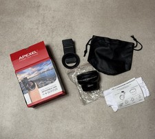 APEXEL Universelles Telefonkamera-Objektiv-Set, 0,45 x Weitwinkelobjektiv NEU