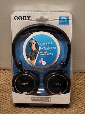 2010 Coby Deep Bass Headphones CV185 NEW