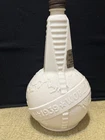 Vintage 1939 New York World’s Fair Uranium Globe Milk Glass Bottle / Decanter