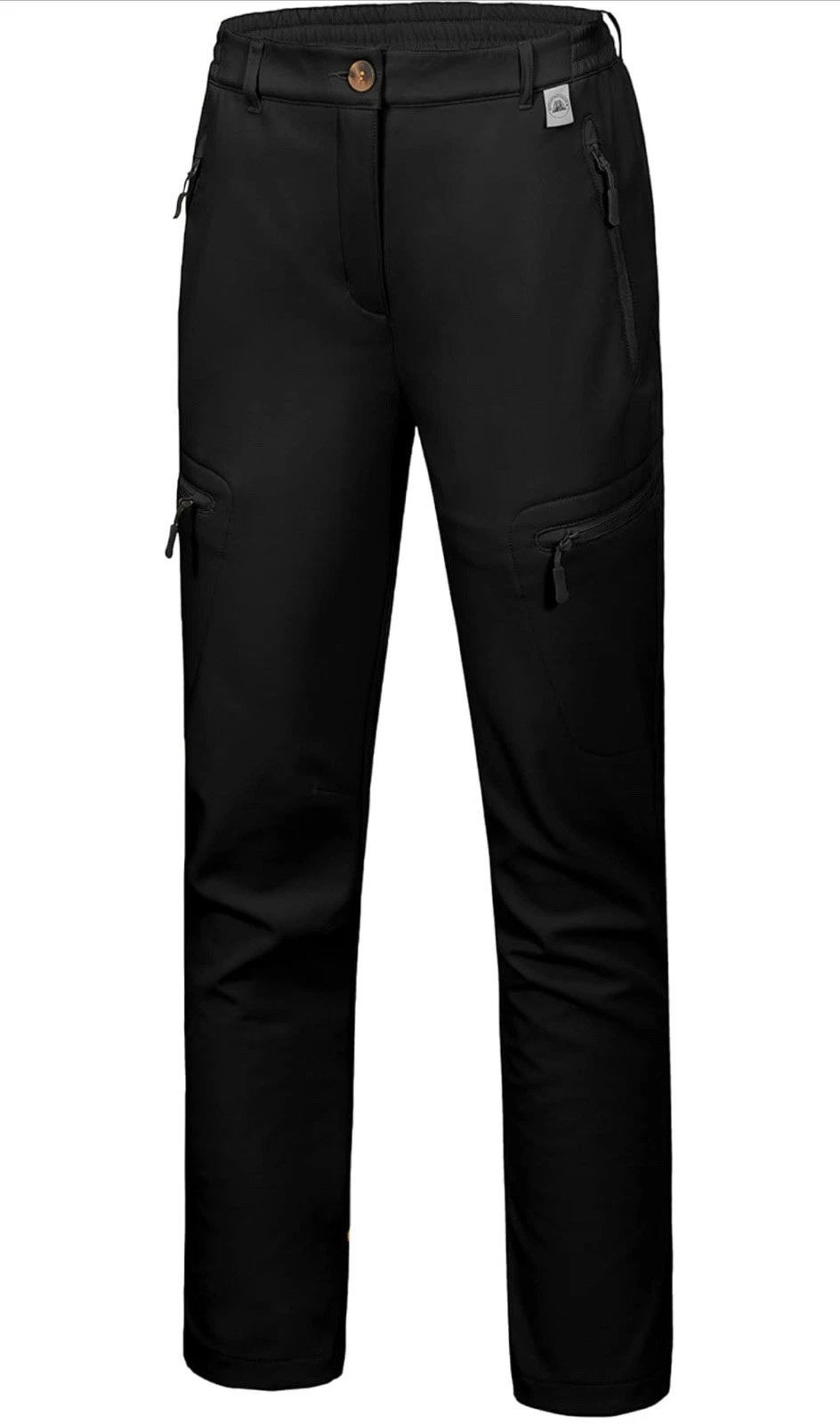 Women’s Softshell Pants Winter Hiking Ski Snowboarding Pants, Fleece Lined