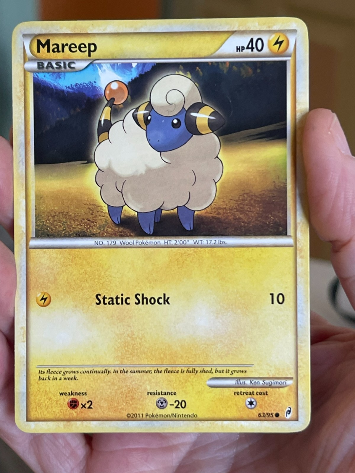 POKEMON MAREEP 63/95  COMMON CALL OF LEGENDS VLP CARD
