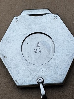Eloi PernetシガーカッターSTAINLESS : ヴィンテージ VINTAGE Silver Color Eloi Pernet Derose Guillotine Style Medallion