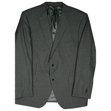ROY ROBSON 27 XXL Jacket Grey Striped Mens Jacket Blazer Suit  Size Wedding