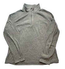 The North Face Pullover Womens XL Gray Fleece 1/4 Zip Hiking Cozy Outdoor Top
