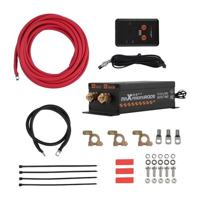Heavy Duty Battery Isolator Kit 300A 12/24V Dual Battery Management System