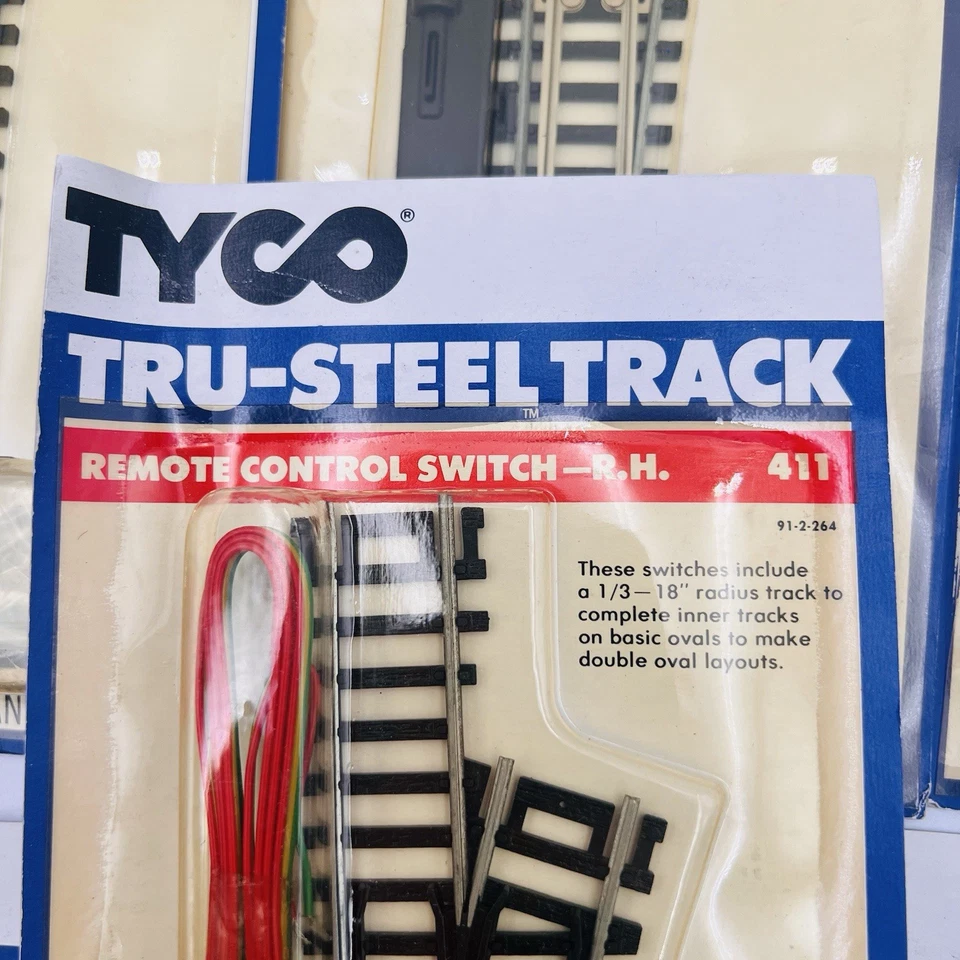 Tyco Tru Steel Ho Track #411 RH Remote Control Switch Vintage - Image 3 of 3