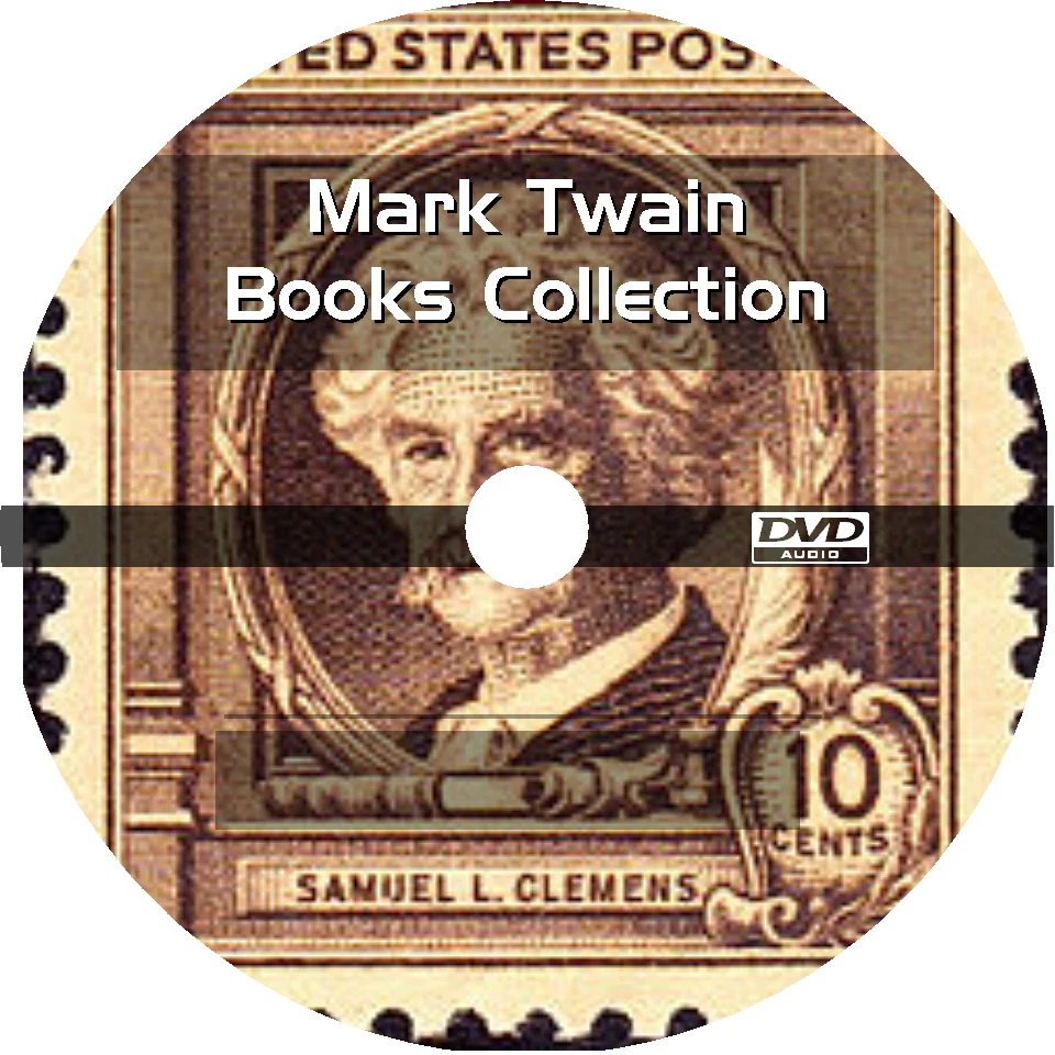 * MARK TWAIN BOOKS COLLECTION * 21+ AUDIOBOOKS on DVD MP3 FORMAT *