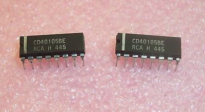 QTY (22)  CD40105BE RCA 16 PIN DIP FIFO REGISTER NOS 1 TUBE
