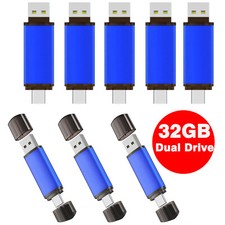 Lot 32GB USB 2.0 Type C Dual Drive Flash Drive Pen Drive OTG Pen Drive For Phone