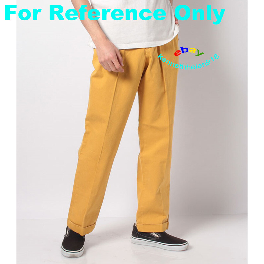 パンツ vintage rework chinos Unique Vintage Jeans Patchwork Chino Pant Trousers Khaki