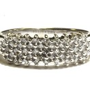 14k white gold .98ct VS1 H princess diamond anniversary cluster ring 3.7g size 7 — photo 2
