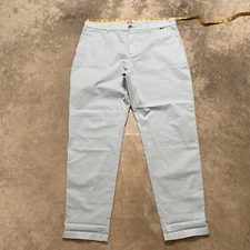 Hugo Boss Pants Womens sz 10 Baby Blue Straight Leg Trouser High Rise Chino