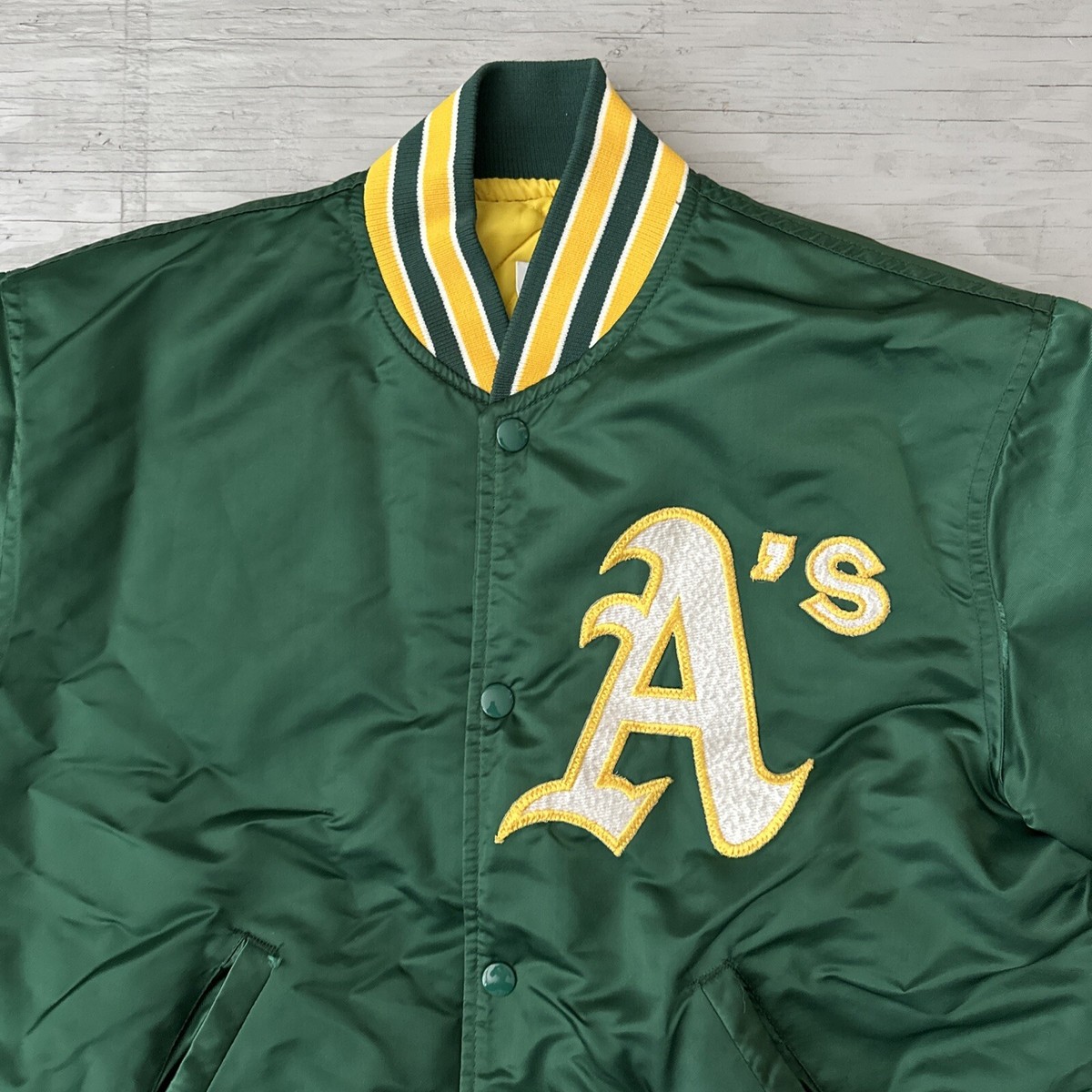 Vintage Oakland A's Diamond Collection Starter Satin Jacket Adult
