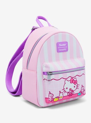 Loungefly Sanrio Hello Kitty Sweets Pink Stripe Mini  display picture 2