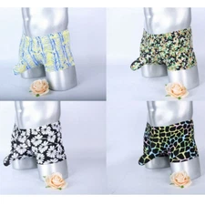 4 Pack Men's Underwear Boxer Shorts Briefs Stretchy Elephant Nose Underpants