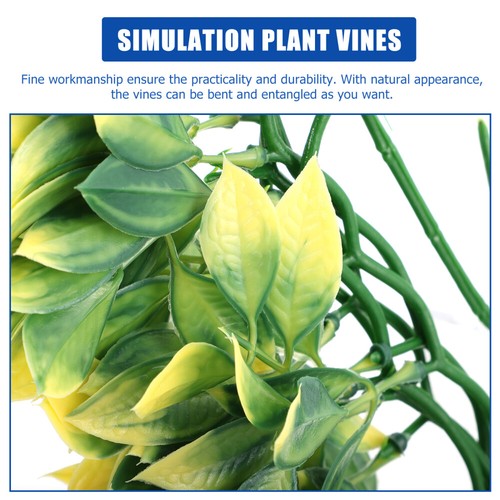 3 Pcs Plantes De Vigne Simulées achats Ornements Paysage Dhabitat Reptile