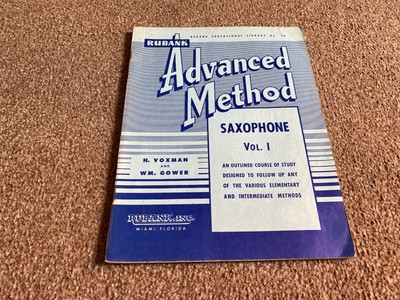 MBP3 MUSIKBUCH - RUBANK ANDVANCED METHOD SAXOPHON VOL. 1 H VOXMAN & W GOWER