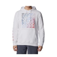 NWT Columbia Men's PFG Elements Pullover Hoodie White, Size XL