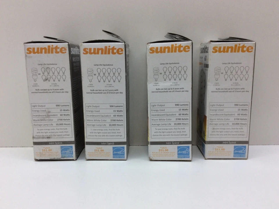 4 - Sunlite Mini Spiral SM15/E/27K 15 Watt - Image 3 of 4