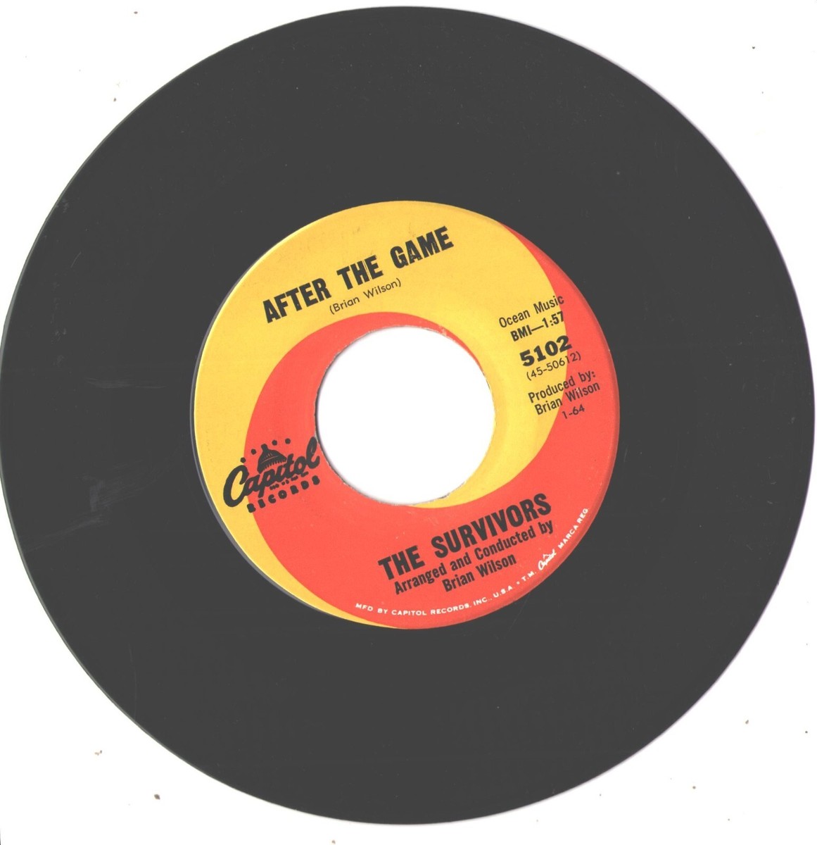 英7” The Survivors Pamela Jean PSR436 Capitol Records /00080 SURVIVORS-(BEACH BOYS)-RARE 7'-45 on CAPITOL-(PAMELA JEAN)--NEAR