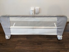 White Mesh Lightweight Safety Rail Baby Toddler Bed