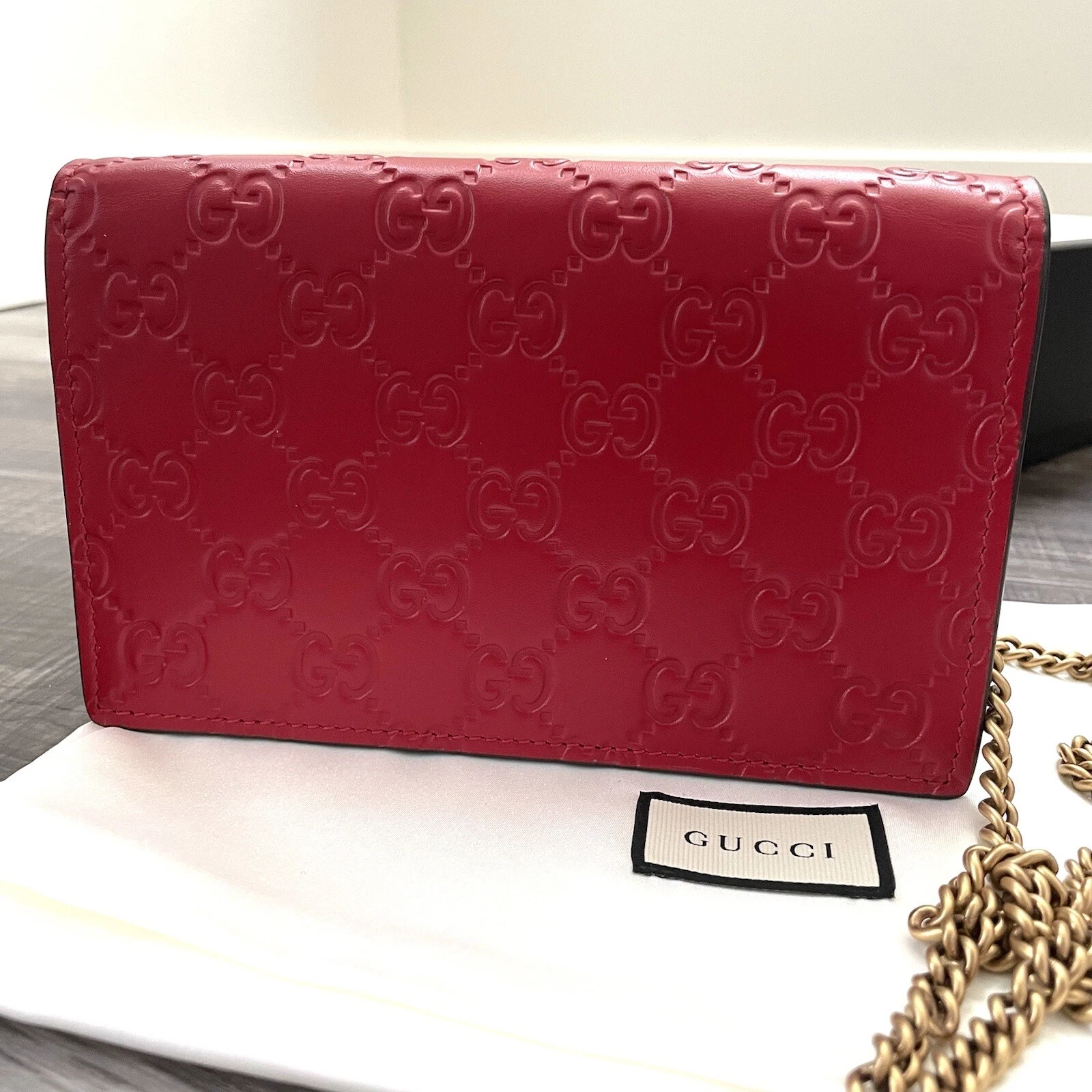 Gucci guccissima deals wallet on chain