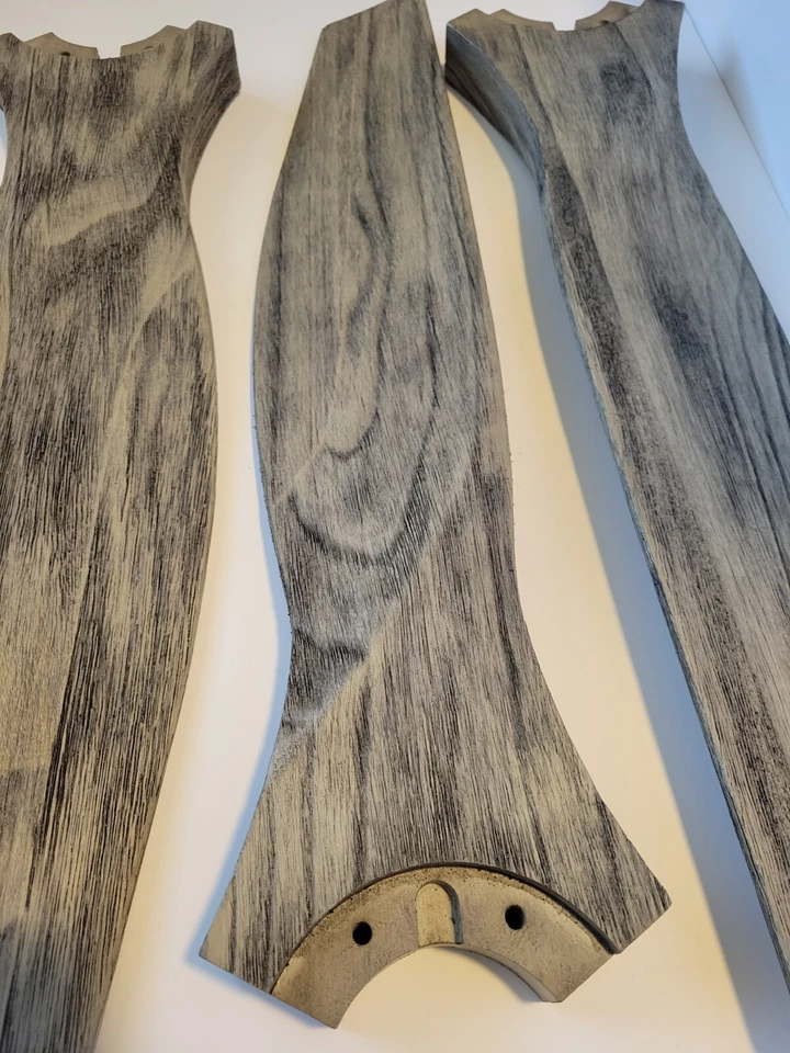 Fanimation B6720-48WE Spitfire Carved Weathered Wood Fan Blades (Set of 3) 48" - Image 4 of 4