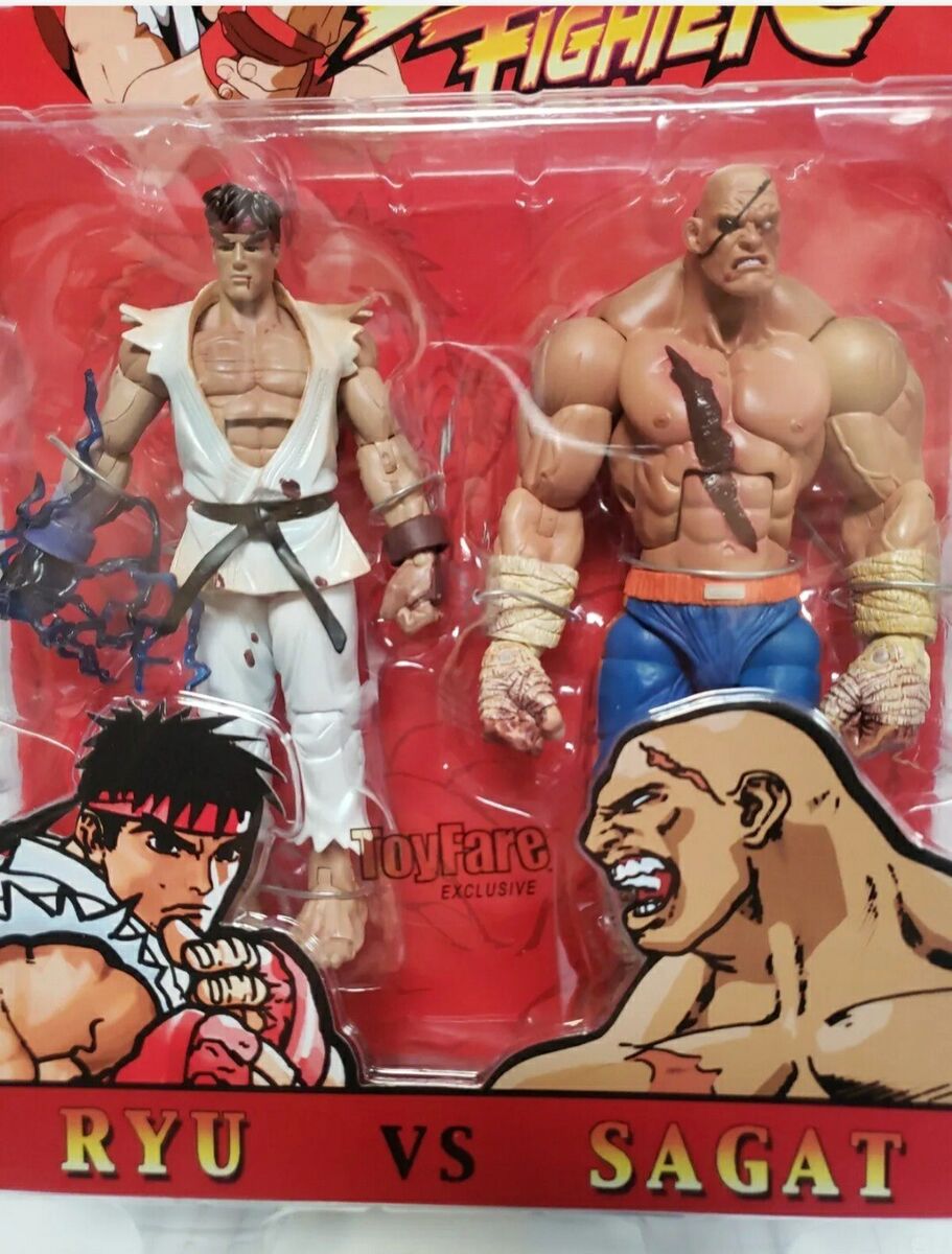 Street Fighter Ryu Vs Sagat Action figures. Toy Fare Street Fighter Ryu Vs Sagat Action figures. Toy Fare