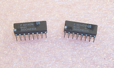 QTY (25) 9014DMQB FAIRCHILD 16 PIN CERAMIC DIP MIL-SPEC TEST DOTS NOS 1 TUBE