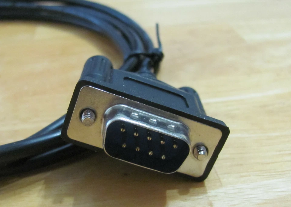 DB9 9 Pin Male to Mini Din 8 Pin Male RS232 Cable 5Ft - Quantity 50 - Image 2 of 3