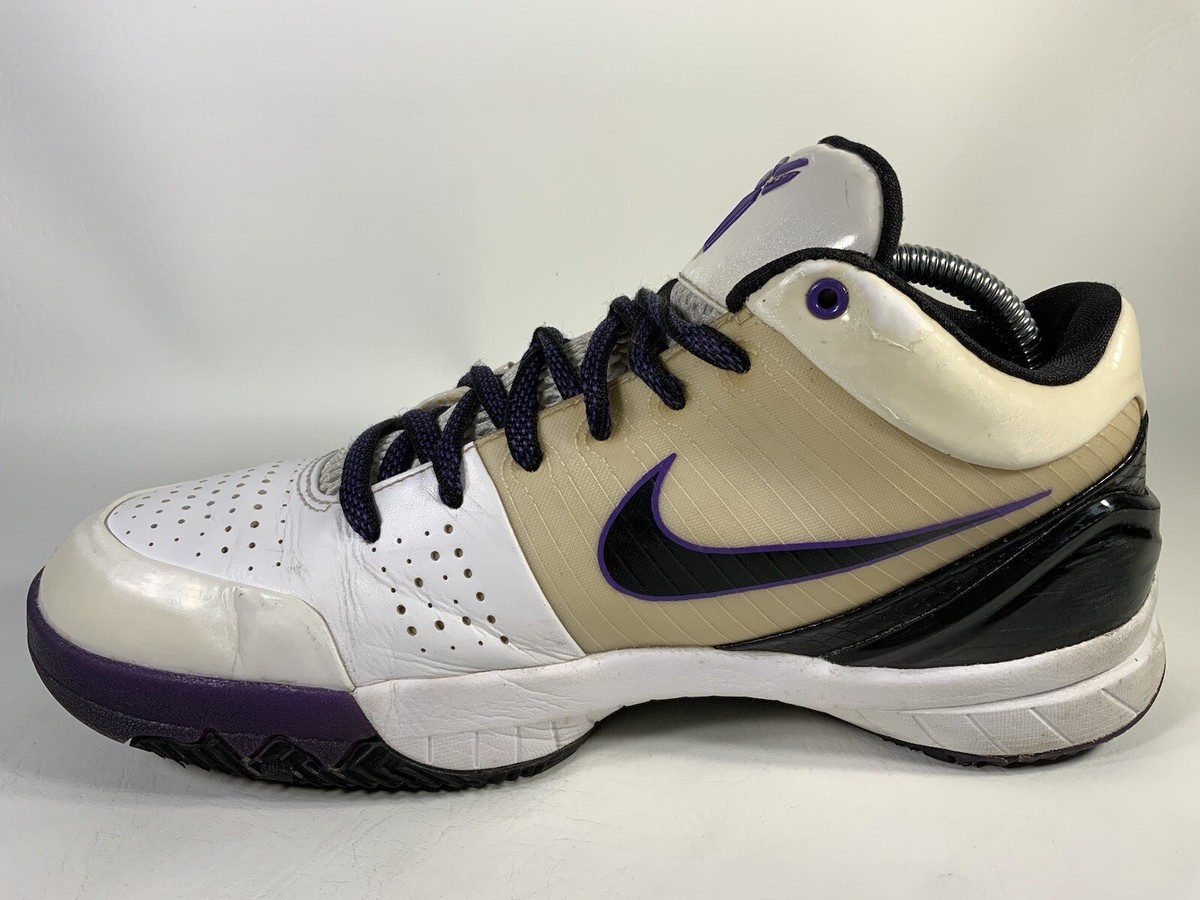 Nike Zoom Kobe 4 Inline 2008 Black White Purple Mens Size 8 Nike Zoom Kobe 4 Inline 2008 Black White Purple Mens Size 8