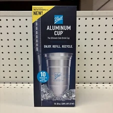 The Ultimate 100% Recyclable Cold-Drink Cup - Ball Aluminum 10 Cups - 20 oz. Cup
