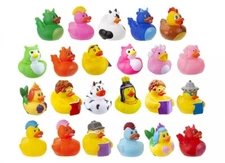 Rubber Ducks Character Mix Assorted Duck Theme Sets Collectable & Bath Play Toys