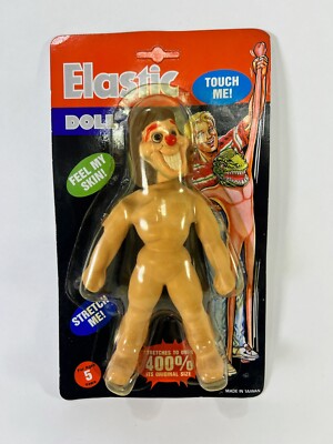 ELASTIC DOLL clown IT STRETCHABLE STRETCH ARMSTRONG creature MR MUSCOLO TOY OLD